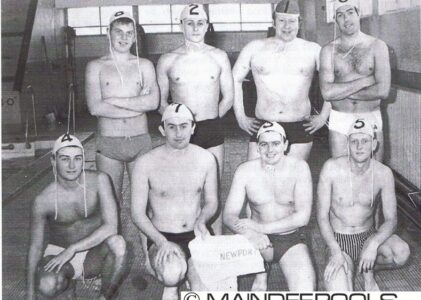 Newport Olympic Water Polo Team 1964 at Maindee Pools