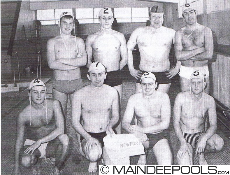 Newport Olympic Water Polo Team 1964 at Maindee Pools