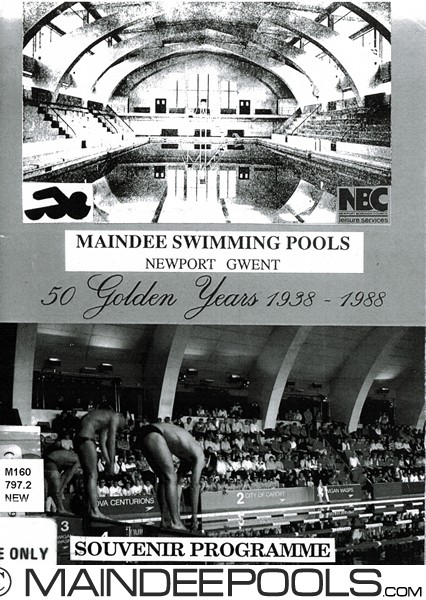 Maindee Pools 50 Golden Years 1938